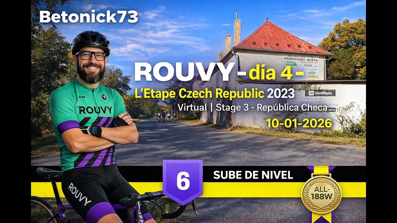 ROUVY - día 4 - L'Etape Czech Republic 2023 - Virtual | Stage 3 - República Checa - 10-01-2026