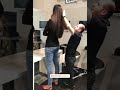 How to comb a tall (6'9) lady?