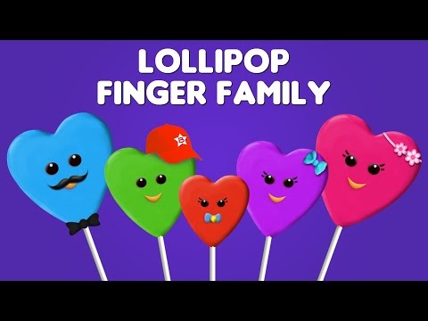 The Finger Family Lollipop Family Nursery Rhyme | Lollipop Finger Family Songs