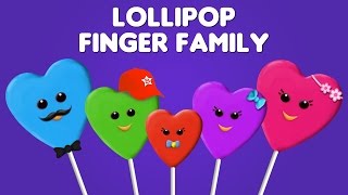 The Finger Family Lollipop Family Nursery Rhyme | Lollipop Finger Family Songs