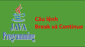JavaCore Bài 14 Câu lệnh Break và Continue trong Java