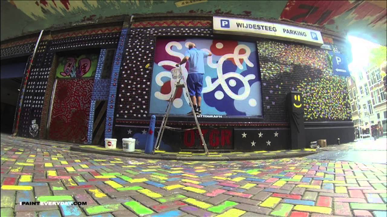 mural wijdesteeg amsterdam . it means something in some countries : iPAINTeveryday 630