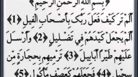 105 القارئ عبدالودود حنيف سورة الفيل