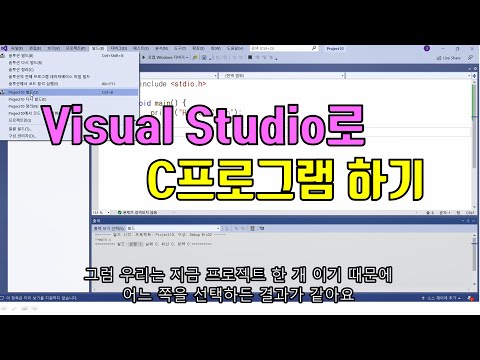 Visual Studio로 C프로그램 작성하기