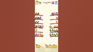 Bird sort color game level 806 #gameartdesign #leveldesign #colorgame #games #gameplay #3dgamedevelo