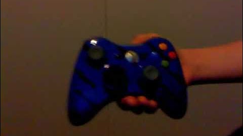 SOLD!! Custom Painted Blue Tiger xBox 360 Controller