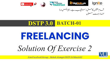 digiskills dstp 3.0 batch 01 | freelancing exercise 2 solved 2025