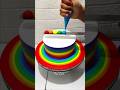 Rainbow 🌈 cake design #shortsfeed #shorts #trending #rainbow #rainbowcake #cake #ytshorts #food