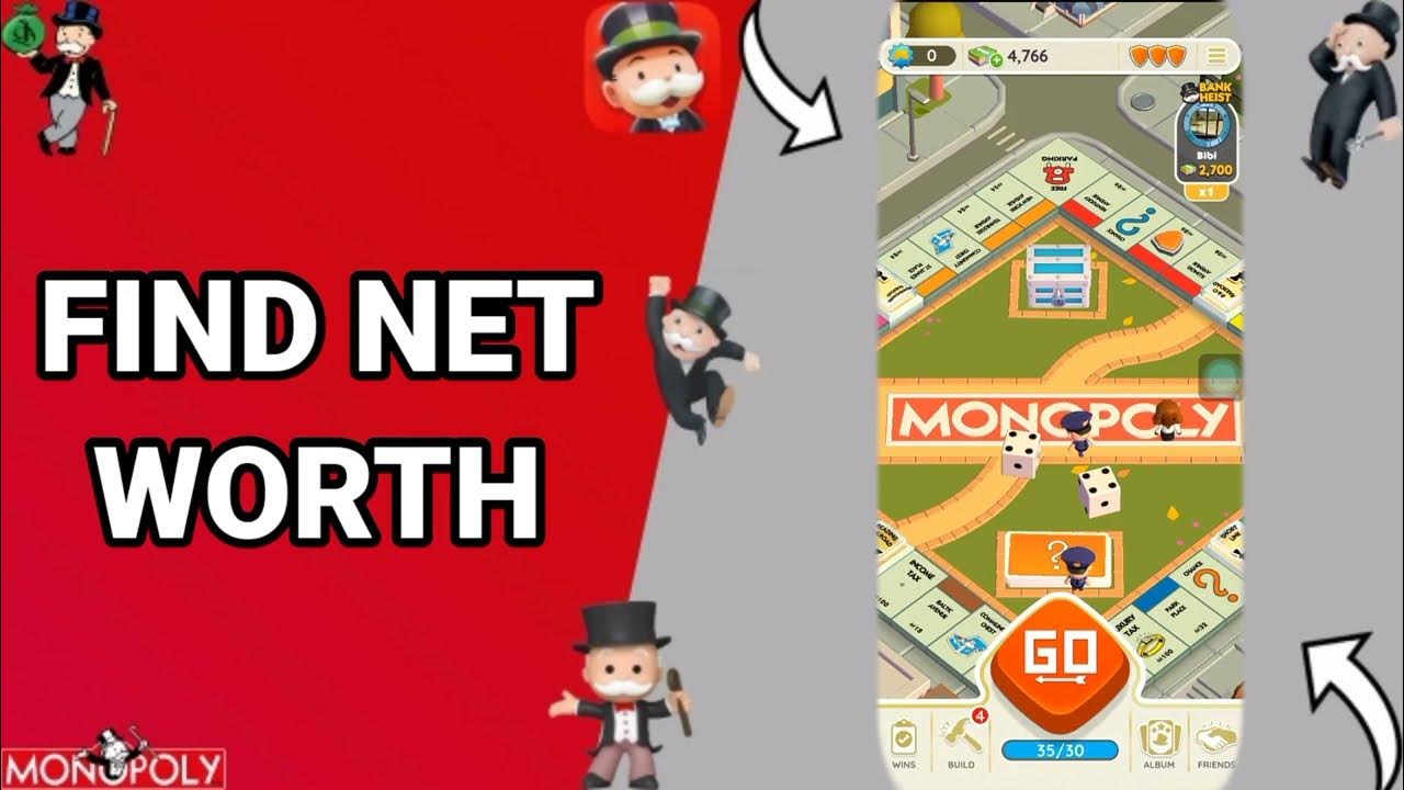 How to find net worth on monopoly go app youtube