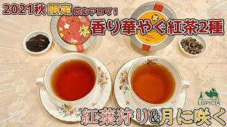 【秋限定紅茶2種比較！】紅葉や金木犀が入ったルピシア「紅葉狩り」「月に咲く」を徹底レビュー！【季節限定紅茶】