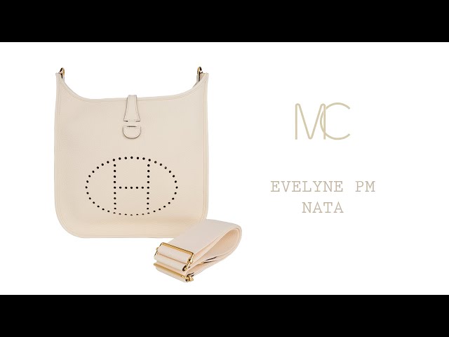 Hermes Bag Evelyne PM Black Clemence Gold Hardware • MIGHTYCHIC