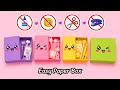 How to make a paper box without glue / no glue no scissors paper craft / stationery / origami box 