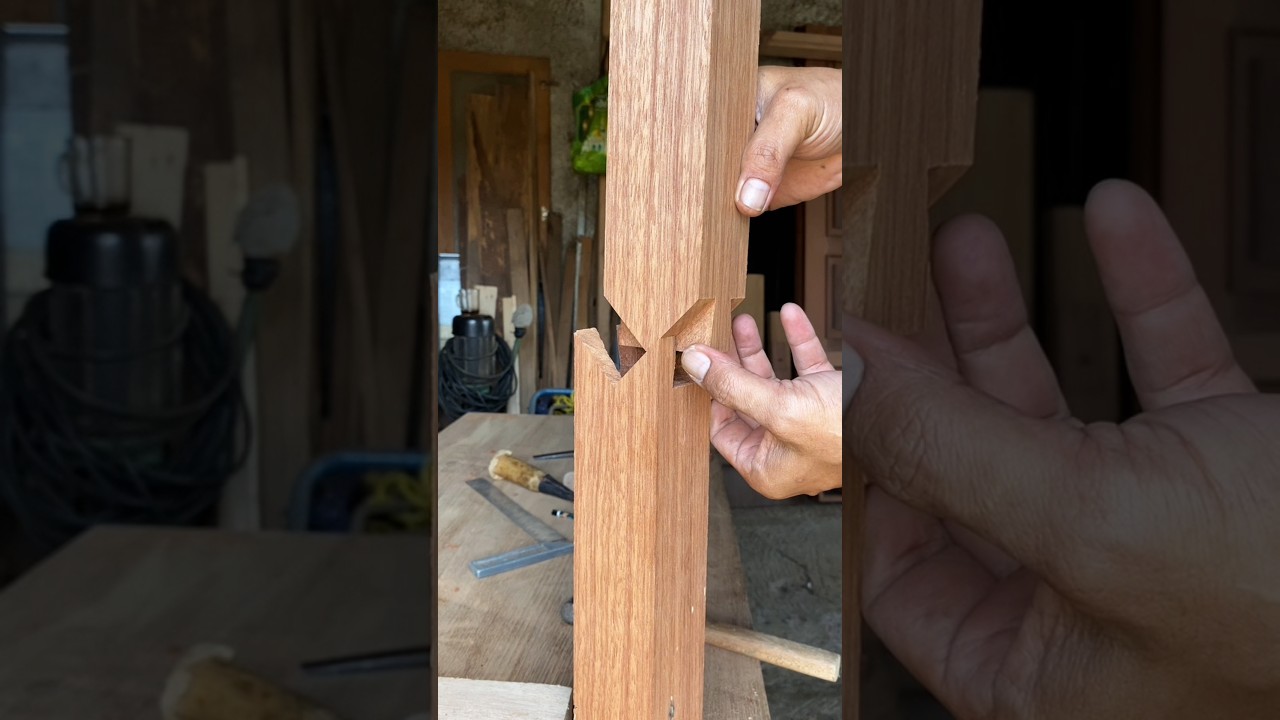 Dovetail Wood Joint #diy #woodworking #woodscraft #wooddesigner #tipsandtricks #wood #woodwork
