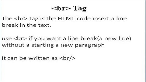 14. How to insert New Line | Break Line | br tag in HTML |Hindi