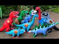 Dinosaur Jurassic World Superhero | T-rex, Brachiosaurus, Triceratops, Superman/ Spiderman eps.14