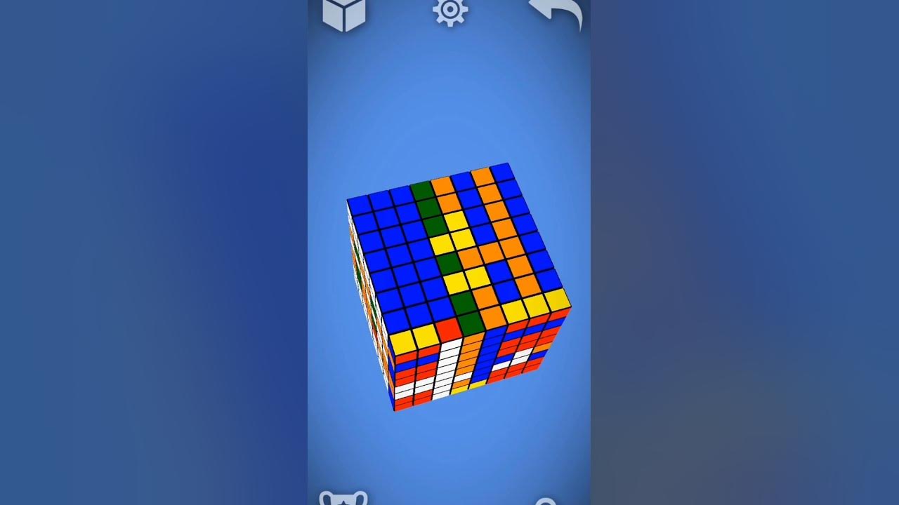 Solving 8x8 rubiks cube shorts youtubeshorts rubikscube youtube