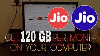 How to get 120 GB internet per month on your PC using JIO (Mobile data to PC) without wifi reciever screenshot 1