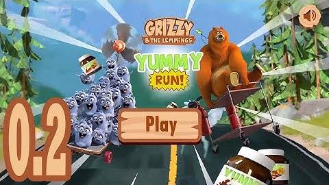 Grizzy and the Lemmings Yummy Run - Gameplay Walkthrough Part 0.2 (Android/iOS)