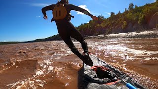 Crazy Canoeists Paddle World&#39;s Largest Tide | Shubenacadie, Nova Scotia