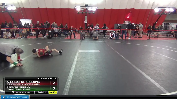 10U Boys 59 Sawyer Murphy Prescott Wrestling Club Vs Alex Luepke-Kroening Slinger Red Rhinos Wrest