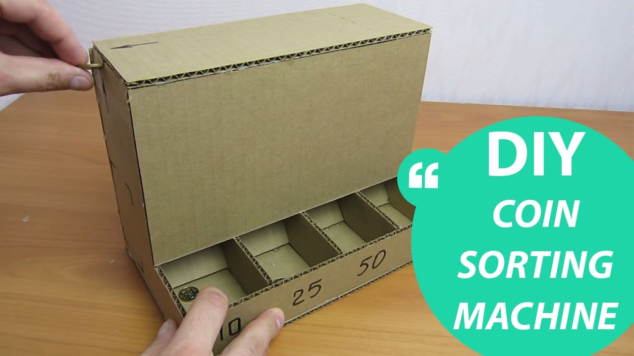 How to Make a Coin Sorting Machine from Cardboard // HomeCraft YouTube