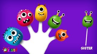 The Finger Family Monster Cake Pop Family Nursery Rhyme Kids1Tv Monster Finger Family Songs