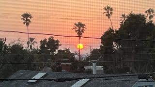 Crazy sunset in our new apartment