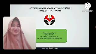 Refa Nurasyifa R Optimize Mental Health With Developing Happiness Of Students