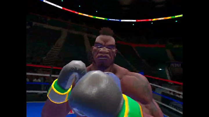 Knocking out a pro fighter (VR)