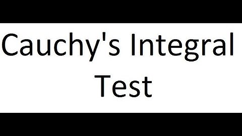 Infinite Series : Cauchy