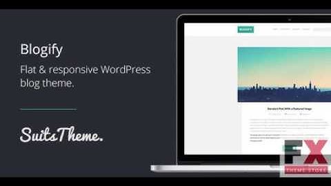 Preview Blogify Flat Responsive WordPress Blog Theme
