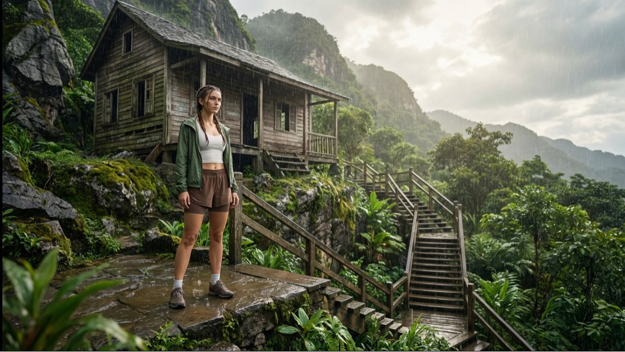 Surviving Heavy Rain Alone in a Rainforest | 1 Night Outdoors