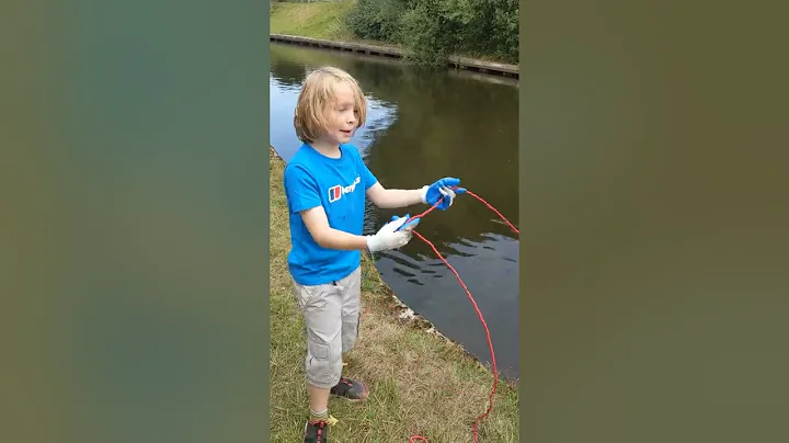 First cast of new magnet fishing set.