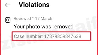 Instagram Find Case Number Violations & Others