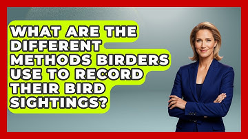 What Are the Different Methods Birders Use to Record Their Bird Sightings? | Bird Watching Diaries