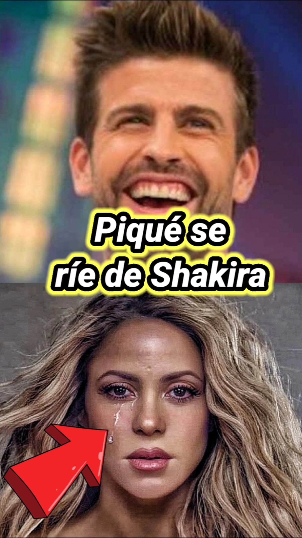 Piqué se ríe de Shakira. ##shakira