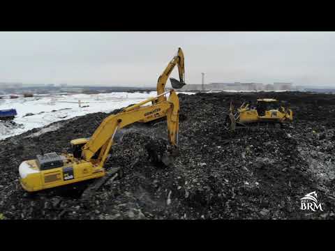 Рекультивация 2-3 сектора Кучинского полигона: земляные работы по формированю скосов