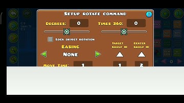 How to use rotate trigger in Geometry Dash