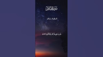 ماتيسر من سورة فاطر القارئ الشيخ أحمد النفيس