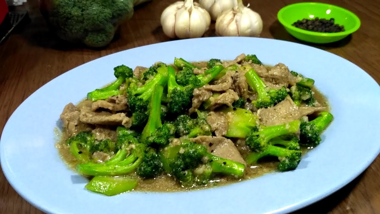 Brokoli Sapi Lada Hitam - Lauk Sehat Dan Enak Untuk Keluarga - YouTube