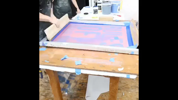 April Bey Screenprinting Timelapse printed by Chri...
