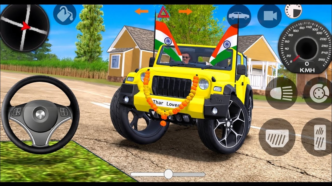 Modified Mahindra Thar😈Games:Indian Green Thar (Gadi Wala Games) Car Game Android Game - #2025