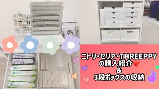 〖購入品＆収納〗購入品紹介と3段ボックスの収納をしていきます