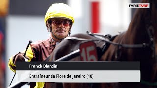 Franck Blandin, entraîneur de Flore de Janeiro (18/05 à Paris-Vincennes)