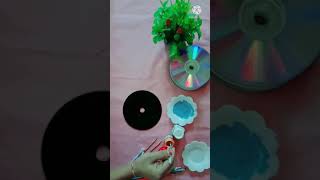 CD painting | old cd crafts ideas| dot mandala art on cd |diy#shorts CD painting | old cd crafts ideas| dot mandala art on cd |diy#shorts