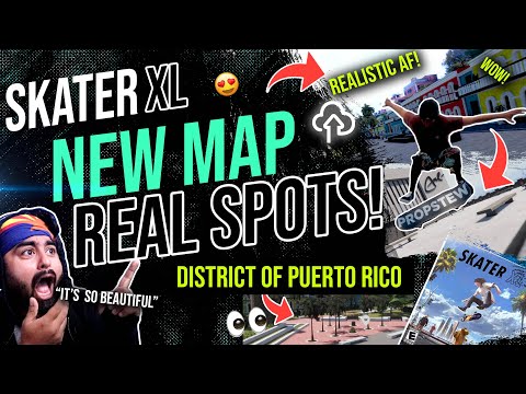 Skater XL | BEAUTIFUL NEW STREET MAP with REAL SPOTS! (Must Have)