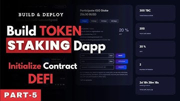 Defi Initialize Contract | Building and Deploying Your Token Staking DApp on Polygon