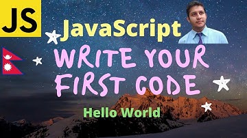 JavaScript first code || Hello World #Shorts #YoutubeShorts #trending