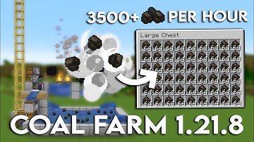 NEW MINECRAFT EASY AUTOMATIC COAL FARM 1.21.10 TUTORIAL