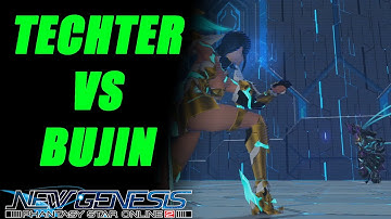 PSO2:NGS Techter Wand vs Bujin